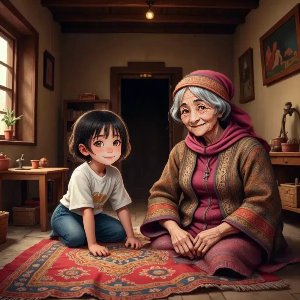 Dania et le tapis berbère