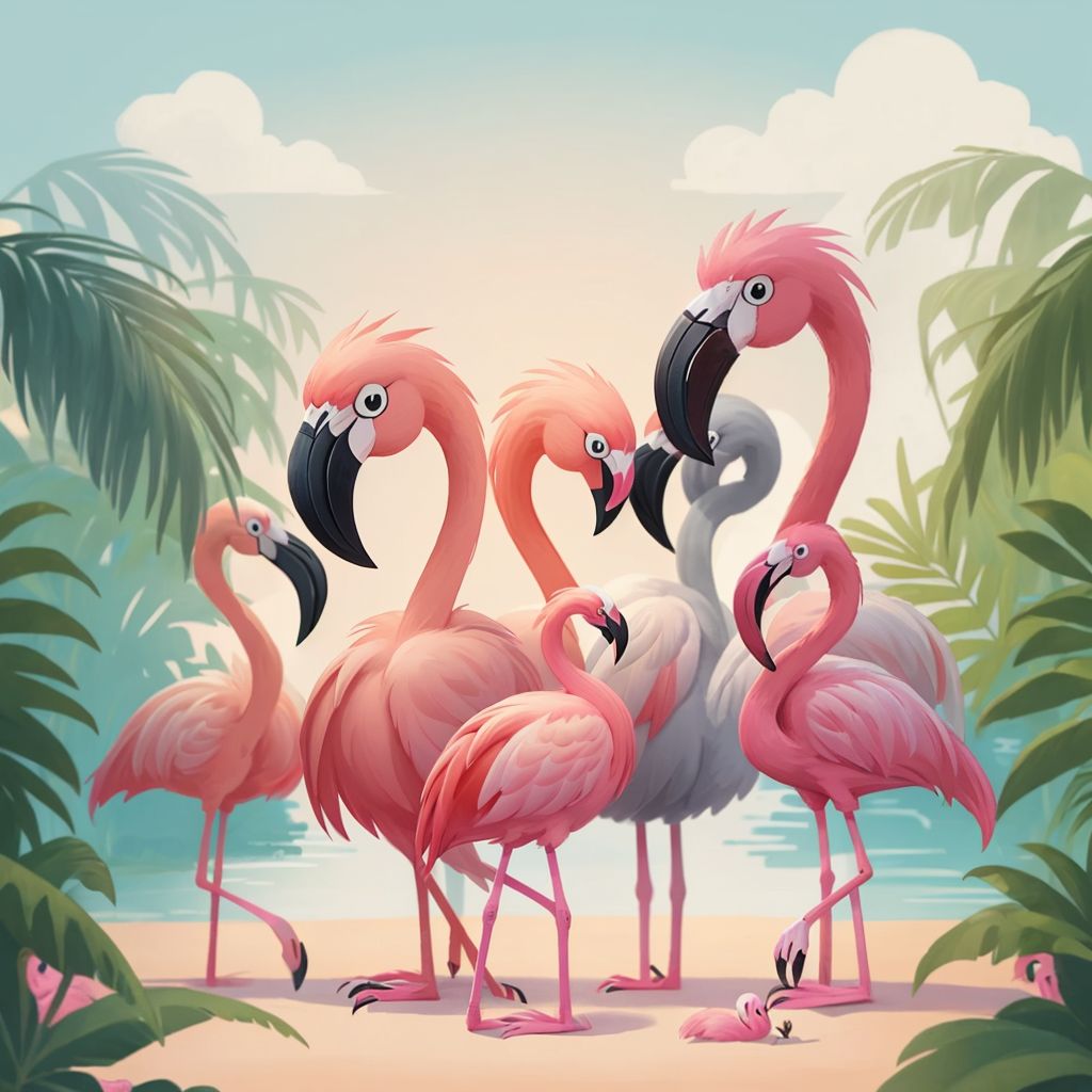 Freddie the Gray Flamingo