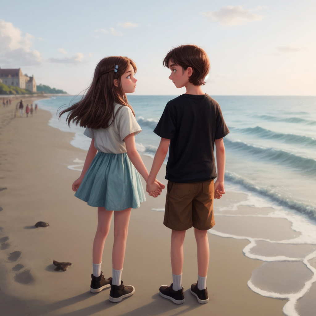 Gal and alex go to the beach