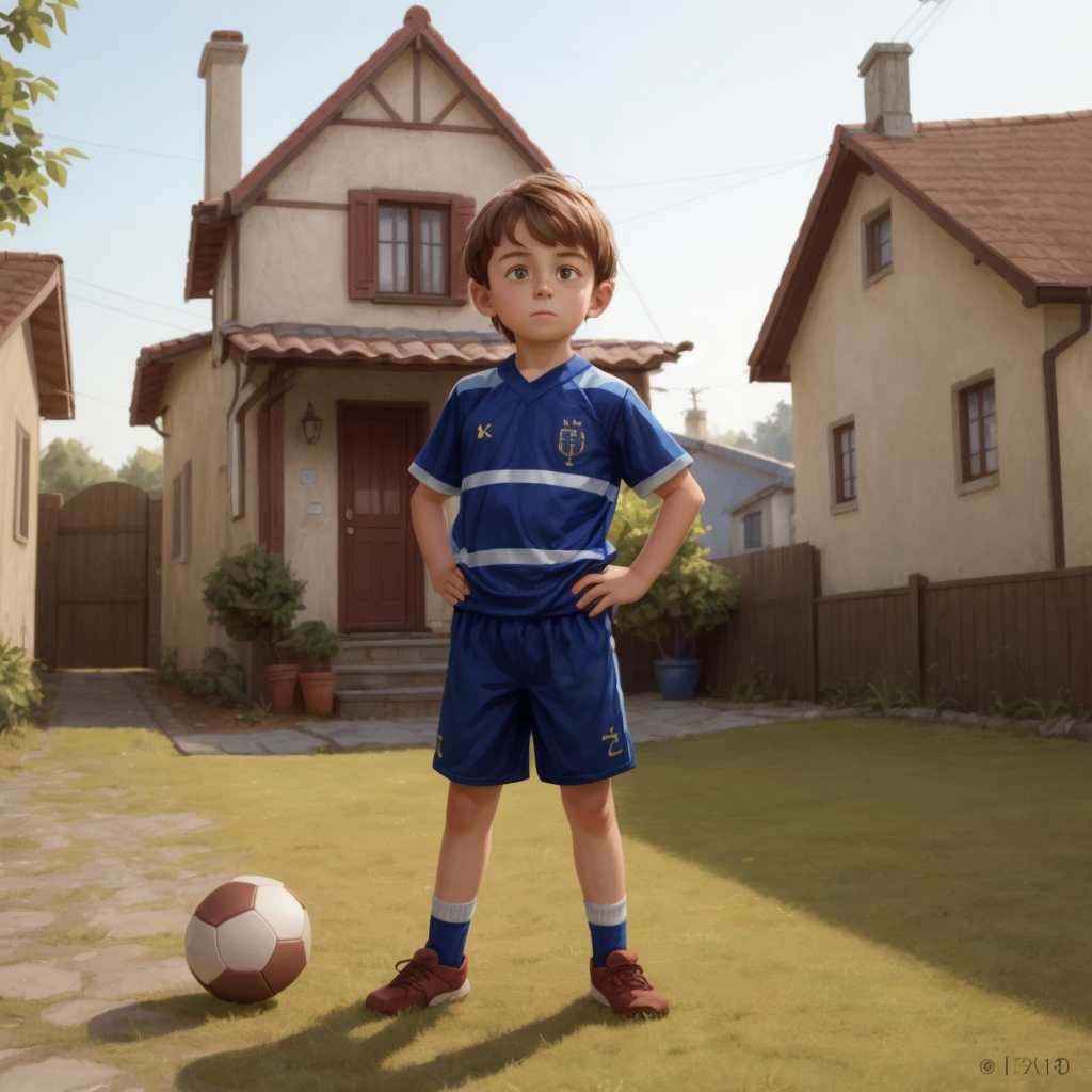 Martin becomes a football player