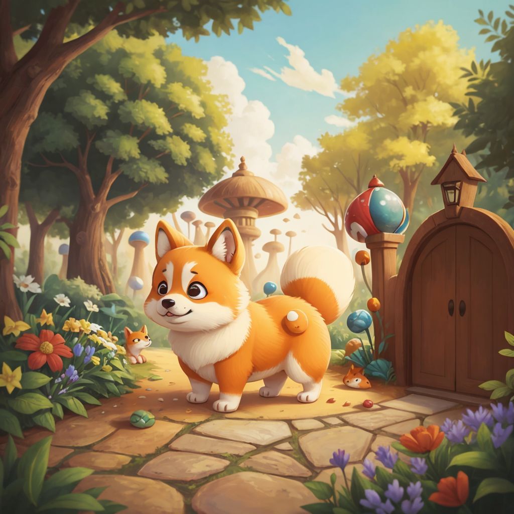 The Magical Journey of Poppy the Corgi to the Luninaria