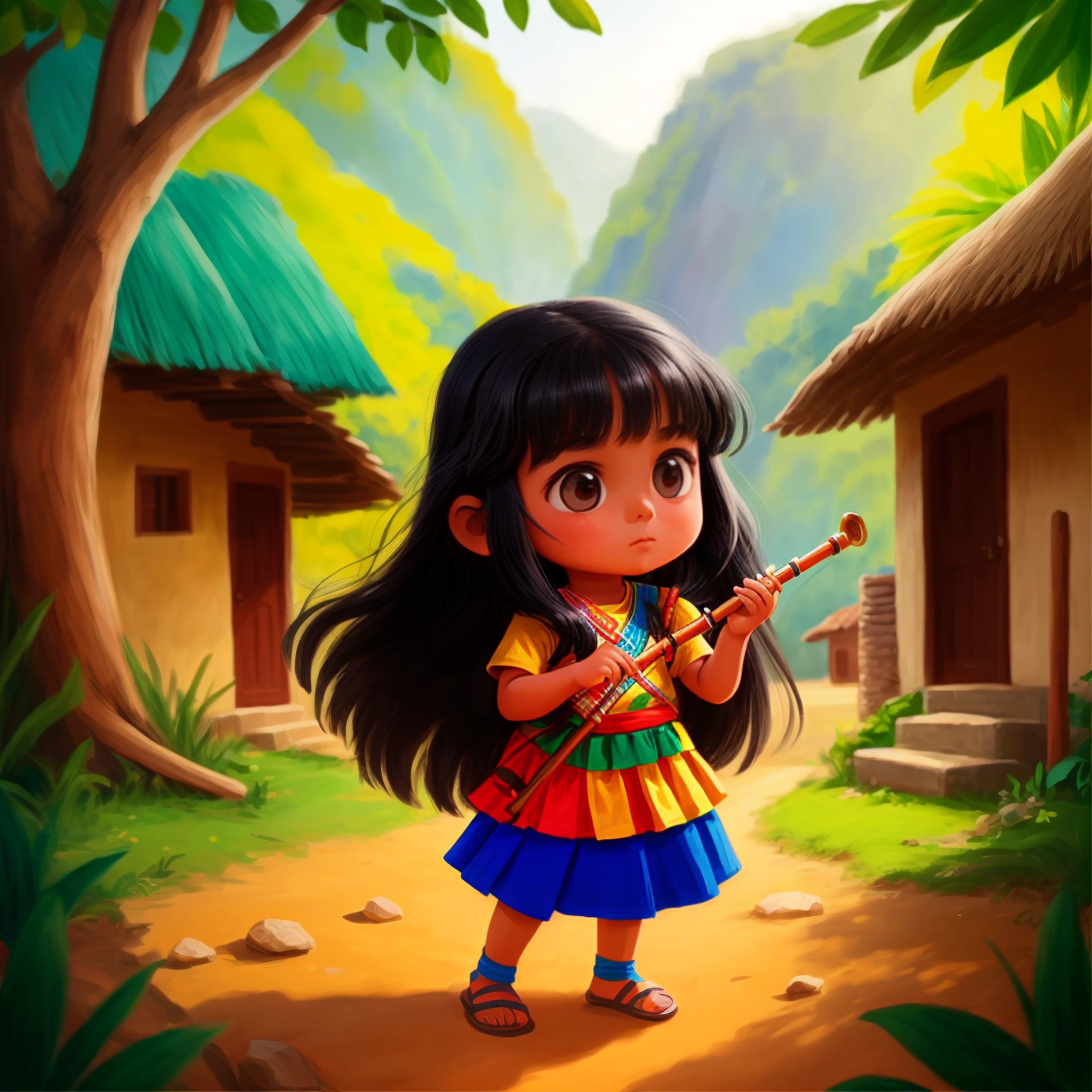 Tutu and the big bright moon